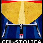 plakat promujący rywalizację o tytuł Rowerowej Stolicy Polski